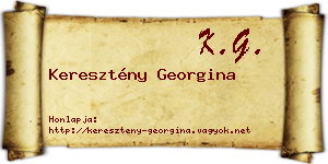 Keresztény Georgina névjegykártya