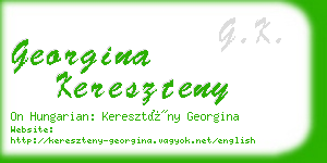 georgina kereszteny business card